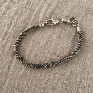 Brighton Silver Mesh charm/bead bracelet